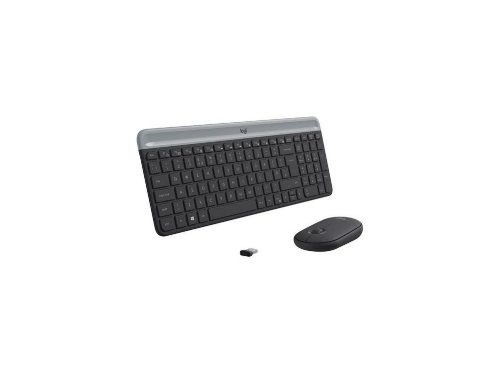 Logitech MK470 Slim Combo | Draadloze Muis- en Toetsenbordcombo | QWERTY