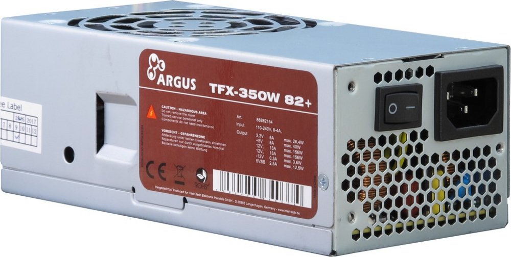 Inter-Tech Argus TFX-350W | 350 Watt TFX PSU | Power Supply | Voeding