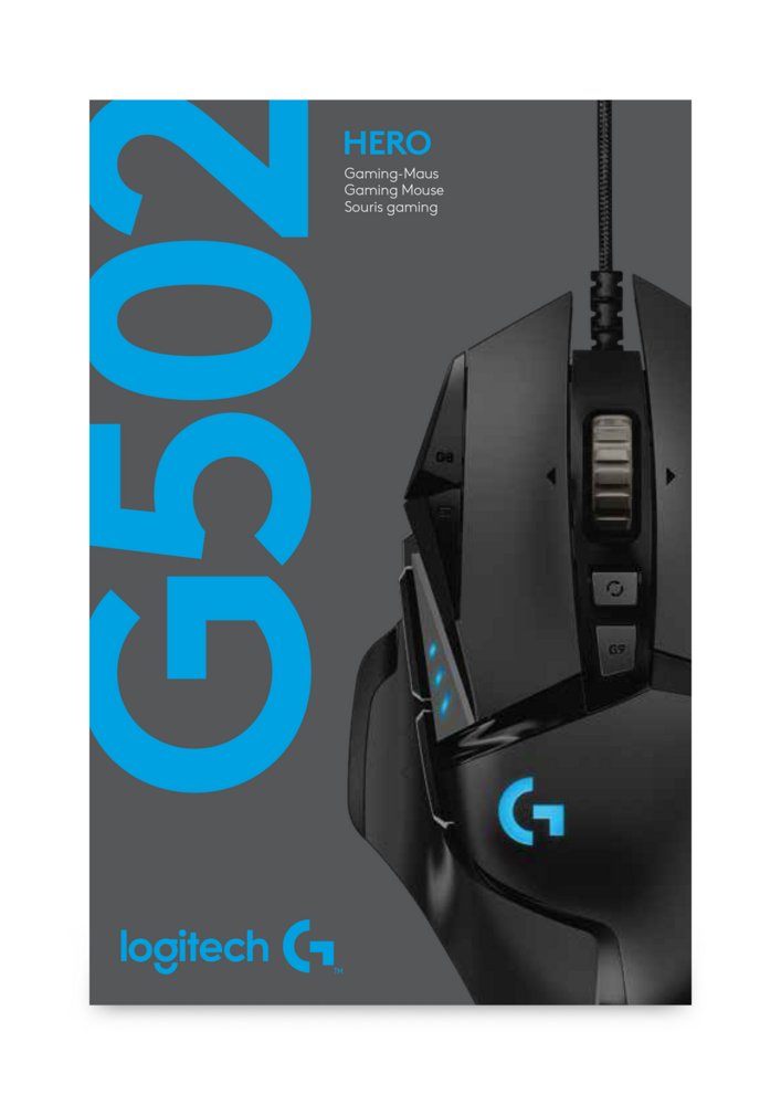 Logitech G502 HERO | Gaming Muis | Rechtshandig | USB-A (bedraad) | 100 – 25.600 DPI | Zwart - Afbeelding 7