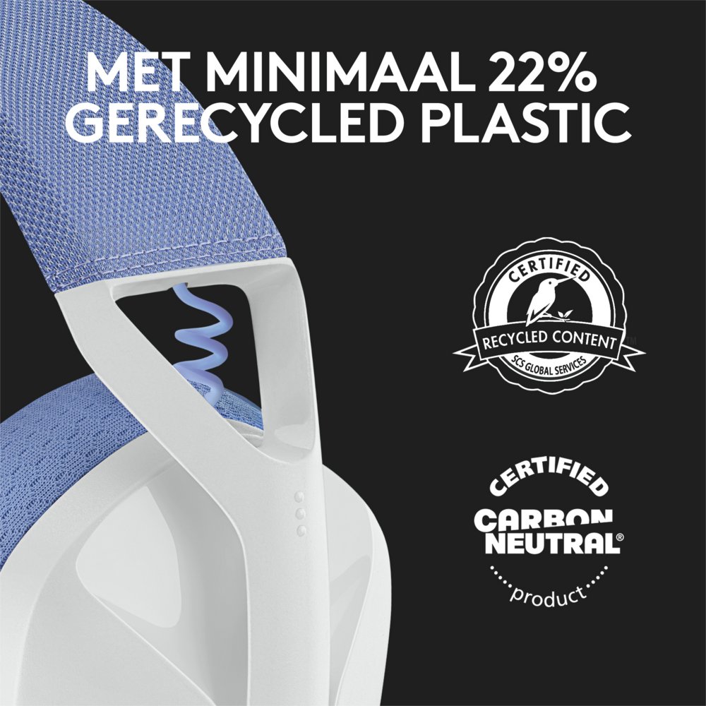 Logitech G G435 | Draadlooze Over-ear Gaming Headset | Bluetooth & USB-A Receiver | Wit/Lilac - Afbeelding 13