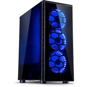 Inter-Tech CXC2 Blue Light | Midi Tower Case | Zwart