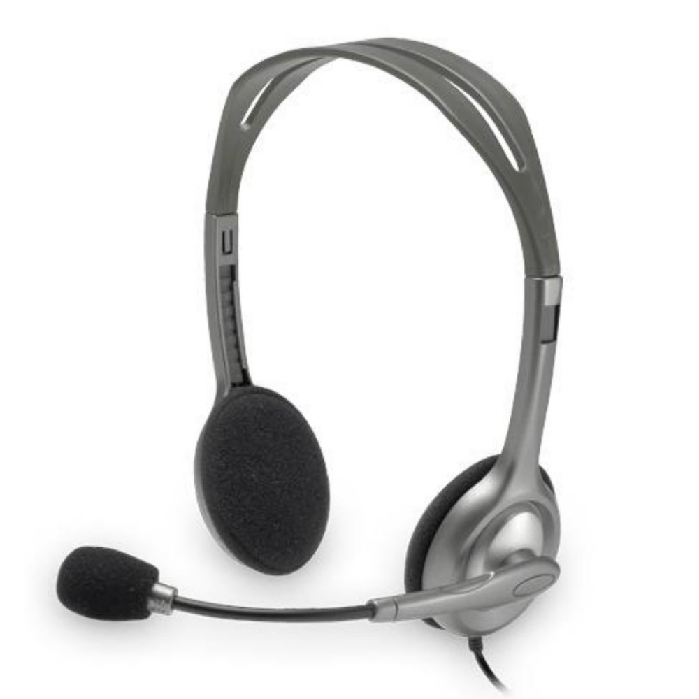 Logitech H110 | On-Ear Bedrade 3,5mm Koptelefoon met Microfoon | Zwart/Zilver - Afbeelding 3