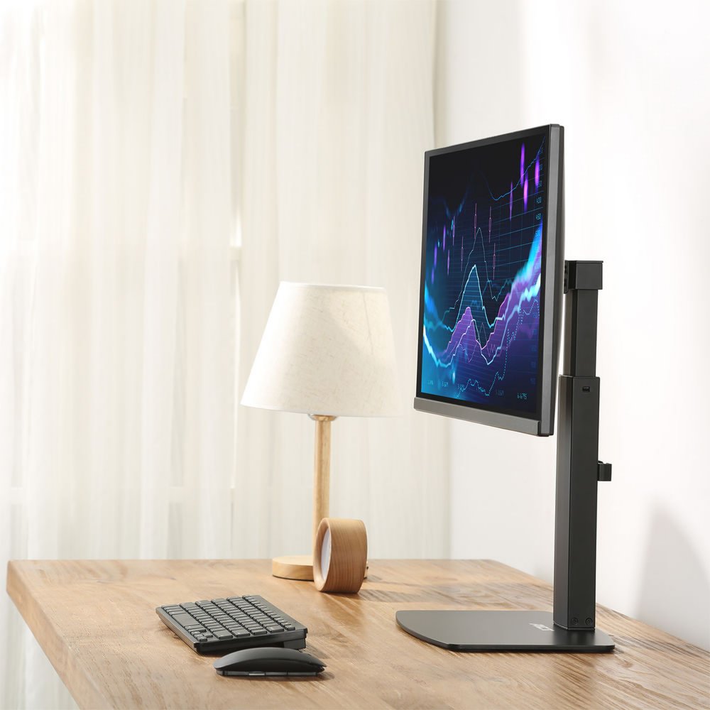 ACT AC8331 | In Hoogte Verstelbare Monitor-bureausteun | Tot 32" | Max 7kg | VESA 100x100 | 1 Monitor - Afbeelding 8