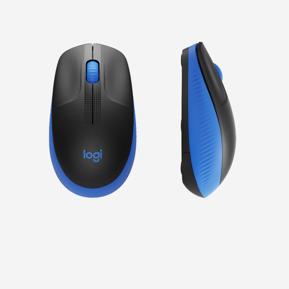 Logitech M190 | Draadloze Muis | Links- en Rechtshandig | RF | 1000 DPI | Zwart/Blauw - Afbeelding 6