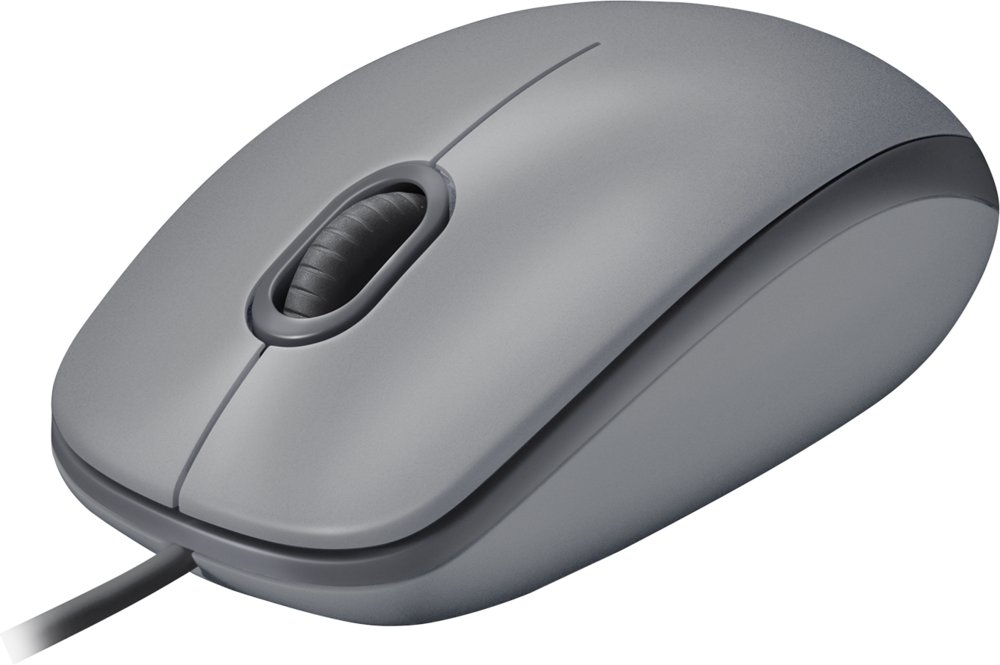 Logitech M110 Silent | Bekabelde Muis | Links- en Rechtshandig | USB-A | 1000 DPI | Grijs - Afbeelding 4