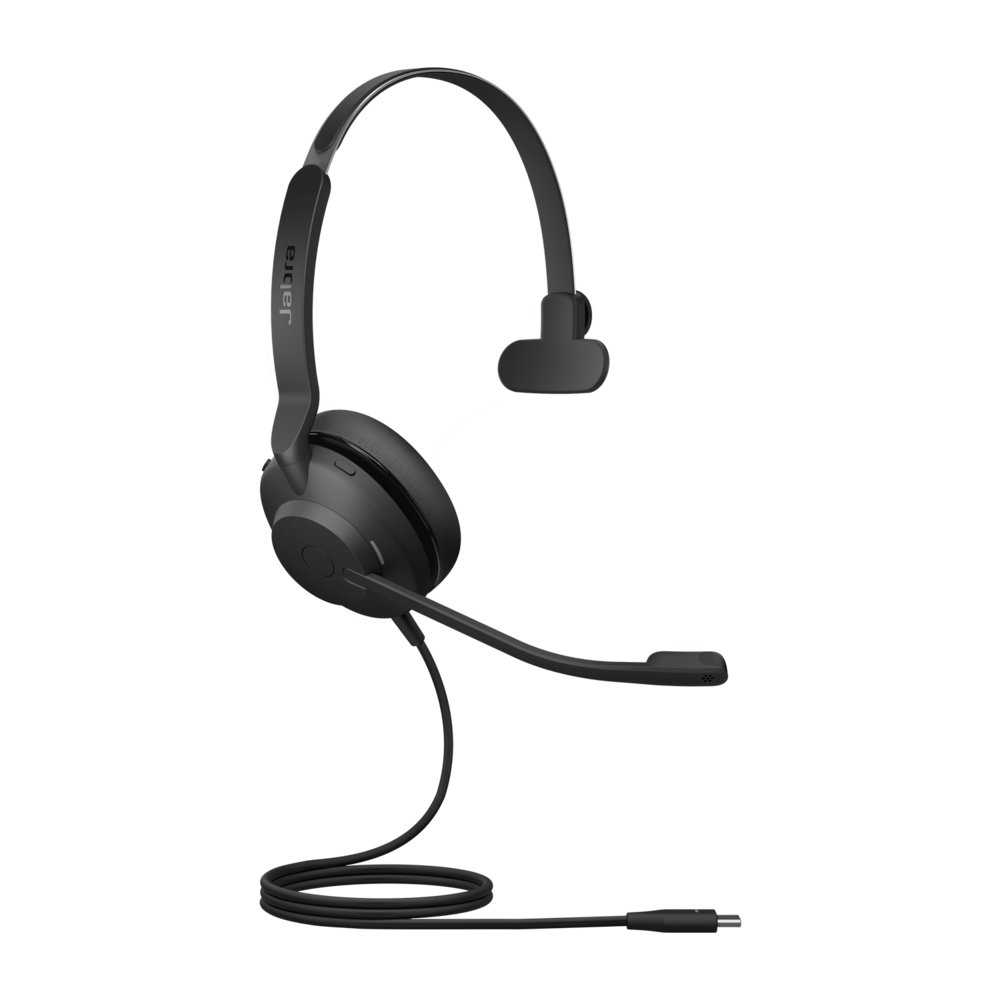 Jabra Evolve2 30 UC | Mono Bedrade On-Ear Headset USB-C | Zwart | OPEN BOX - Afbeelding 3
