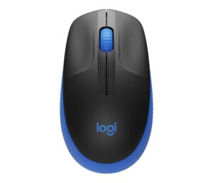 Logitech M190 | Draadloze Muis | Links- en Rechtshandig | RF | 1000 DPI | Zwart/Blauw