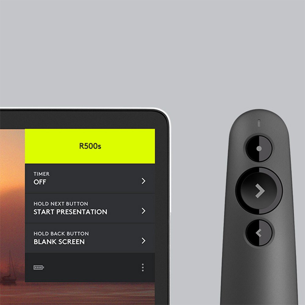 Logitech R500 | Draadloze Presenter | Bluetooth/RF | Grafiet | 20 m Bereik | Rood Laser - Afbeelding 6