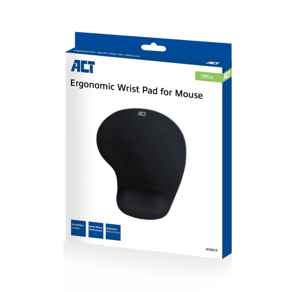 ACT AC8010 | Ergonomische Muismat | Zwart - Afbeelding 3