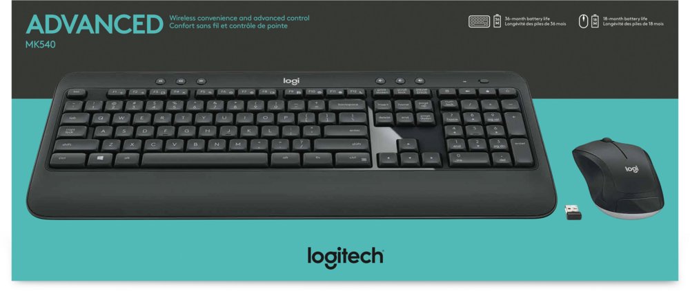 Logitech MK540 | Draadloze Muis- en Toetsenbordcombo | QWERTY - Afbeelding 3