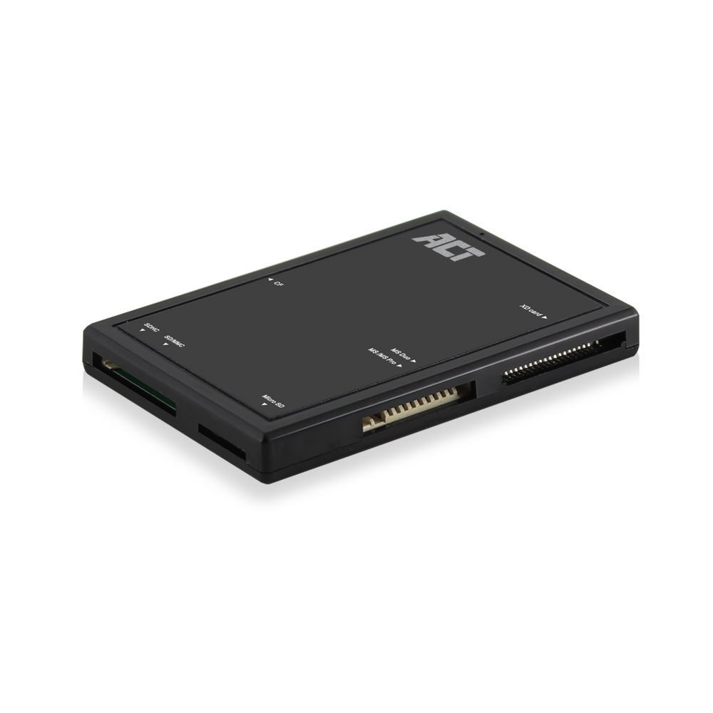 ACT AC6370 | USB 3.2 Gen1 Geheugenkaartlezer | Type-A | Zwart