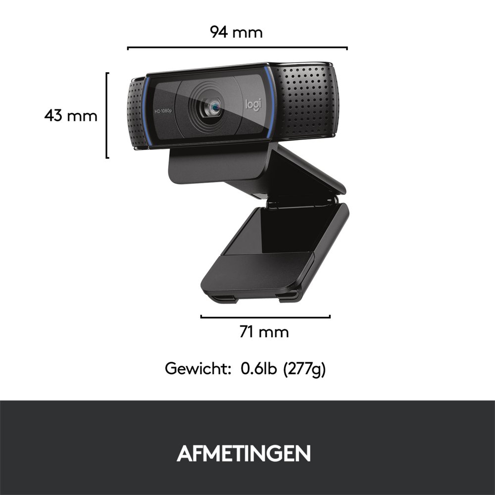 Logitech C920 HD | 1080p 30FPS USB Webcam | Met Microfoon - Afbeelding 8