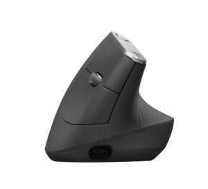Logitech MX Vertical | Draadloze Ergonomische Muis | Rechtshandig | RF + Bluetooth + USB-C | 4000 DPI suggestie | Grafiet | RETURNED