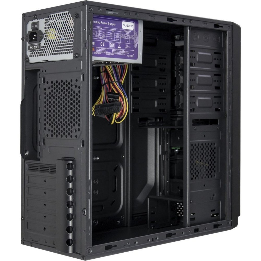 Inter-Tech IT-5916 | Midi Tower Case | 500 Watt Voeding | Zwart - Afbeelding 8