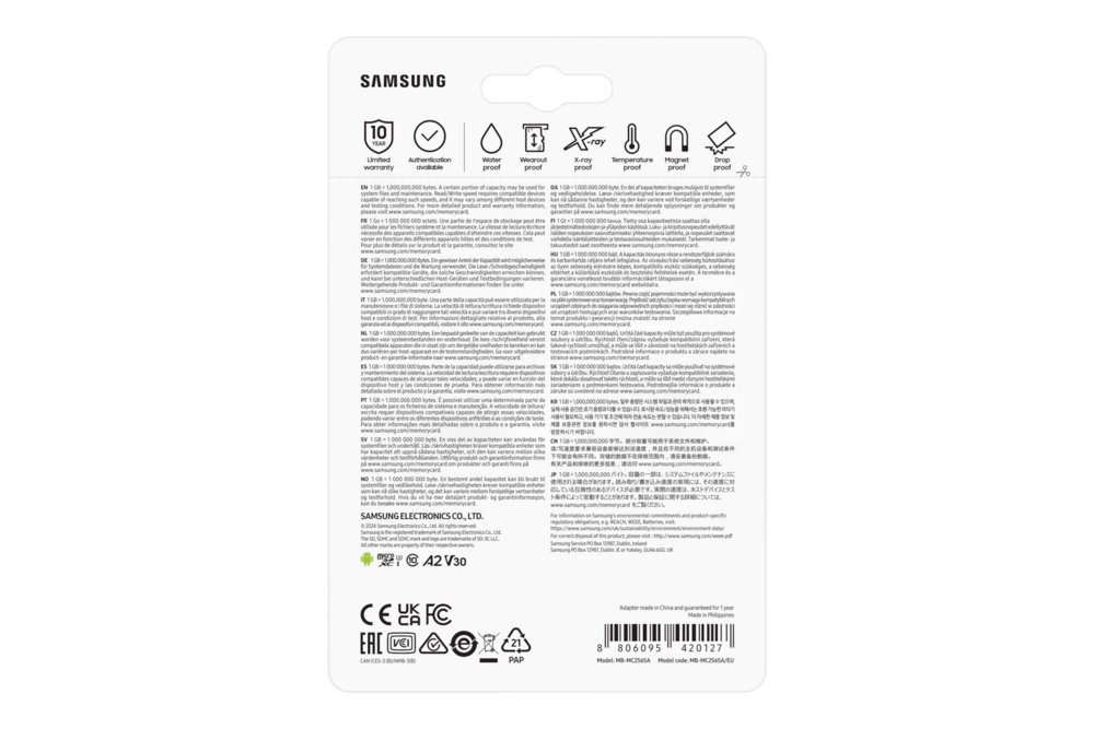 Samsung EVO Plus | MicroSDXC | 256GB | Class 10 | UHS-I U3 | Betrouwbare Opslag - Afbeelding 11