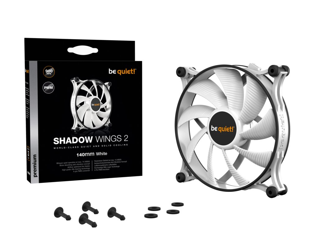be quiet! Shadow Wings 2 | 140mm Case Fan Wit - Afbeelding 6