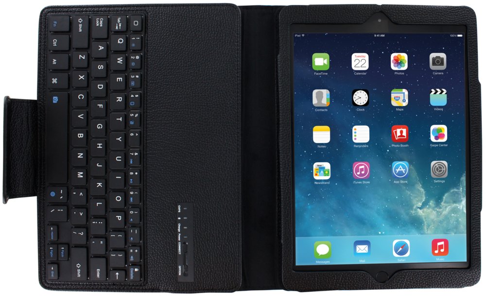 Mobiparts Bluetooth Keyboard Case | Geschikt voor Apple iPad Air/Air 2/9.7 (2017)/9.7 (2018)/Pro 9.7 | QWERTY | Zwart - Afbeelding 8