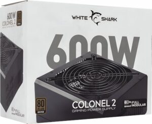 White Shark Colonel 2 | 600 Watt Bronze ATX PSU | Power Supply | Voeding