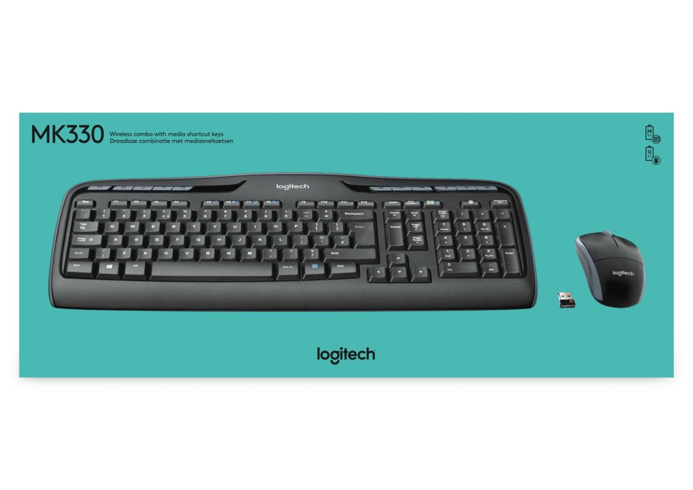 Logitech MK330 | Draadloze Muis en Toetsenbordcombo | QWERTY - Afbeelding 5