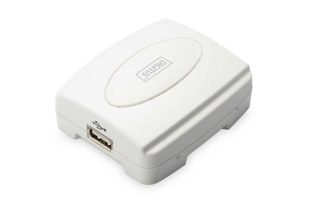 Digitus DN-13003-2 Print Server | 1x USB 2.0 | 1x RJ45 10/100 Mbps | TCP/IP, IPX/SPX, NetBEUI, AppleTalk - Afbeelding 3