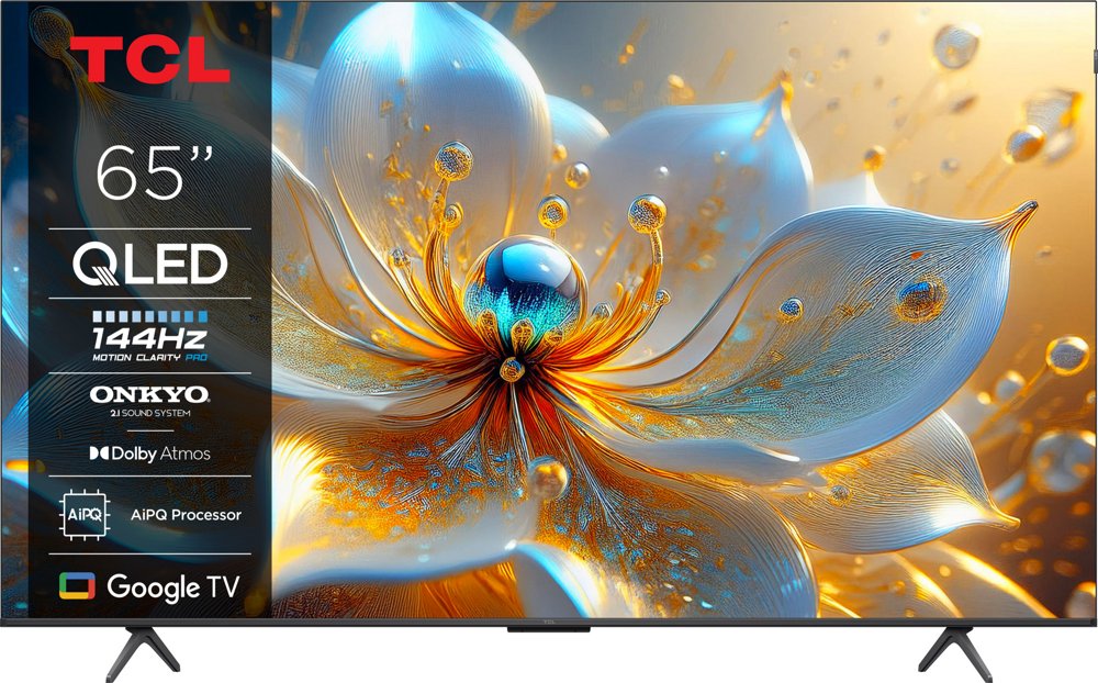 TCL 65T8C | 65" 4K Ultra HD QLED Smart TV | 120Hz | Google TV + Wifi | Dolby Vision | HDMI 2.1 (2025)