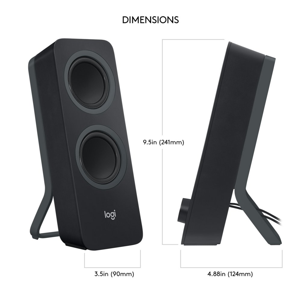 Logitech Z207 | 2.0 Bluetooth Luidsprekerset | 5W RMS | Draadloze Overgang | Zwart - Afbeelding 15