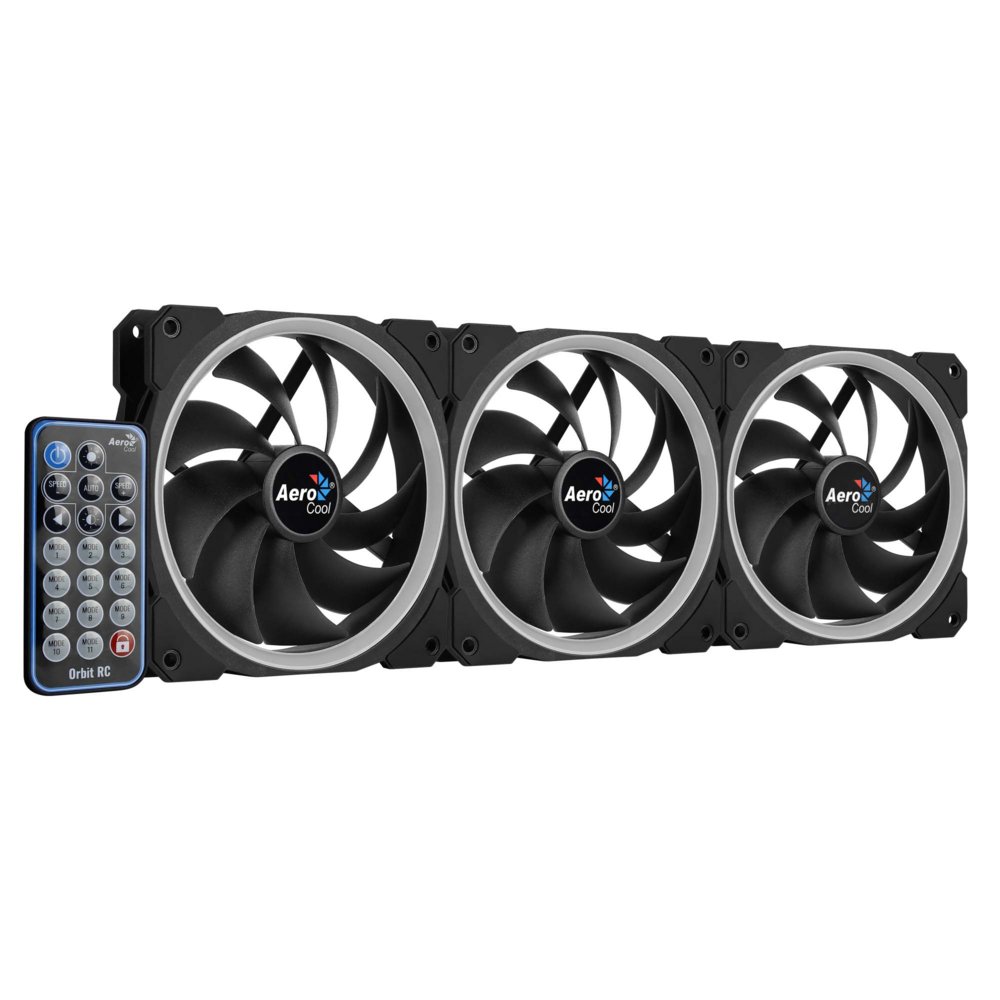 Aerocool Orbit RC ARGB 3 Pack | 120mm Case Fans met Remote Control - Afbeelding 6