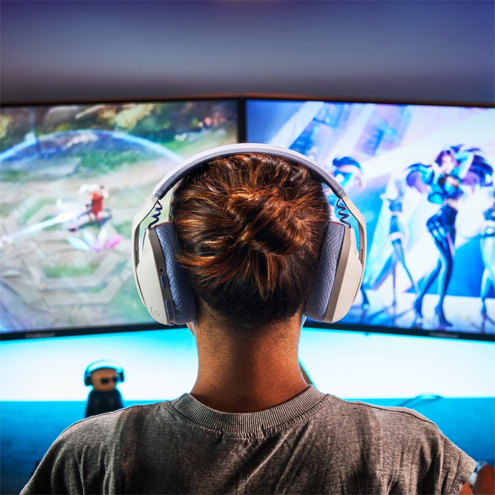 Logitech G G435 | Draadlooze Over-ear Gaming Headset | Bluetooth & USB-A Receiver | Wit/Lilac - Afbeelding 3