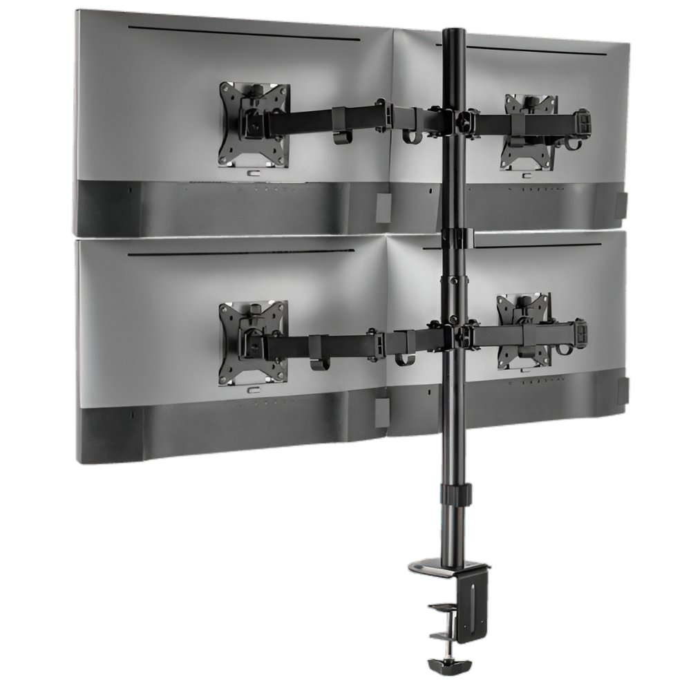 SBOX LCD-352/4-2 | Verstelbare Monitor-bureaubeugel | Tot 32" | Max 9kg | VESA 100x100 | 4 Monitoren - Afbeelding 7