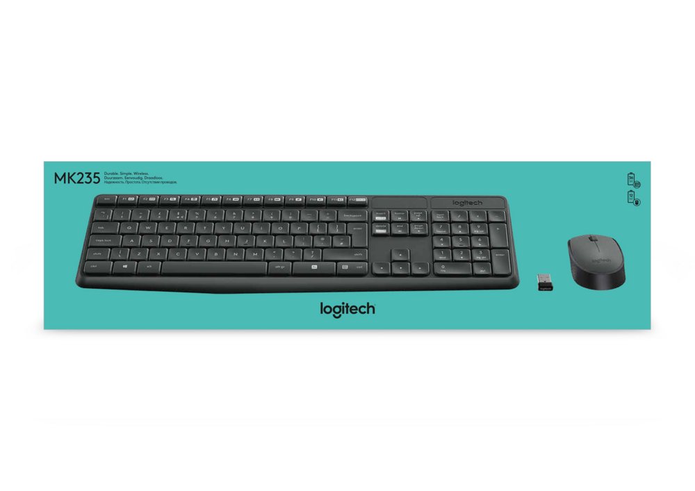 Logitech MK235 | Draadloze Muis en Toetsenbordcombo | QWERTY - Afbeelding 8