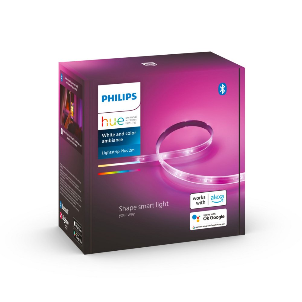Philips Hue Lightstrip Plus V4 | Lengte: 2 Meter | White & Color Ambiance | Flexibel Ontwerp | Compatibel met Philips Hue Bridge - Afbeelding 4