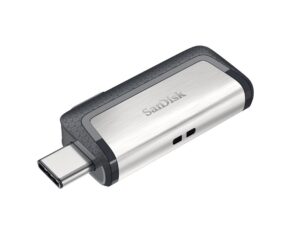 SanDisk Ultra Dual Drive USB Type-C | 128GB USB Flash Drive | USB Type-A / USB Type-C 3.2 Gen 1 (3.1 Gen 1) | tot 150 MB/s lezen | Zwart, Zilver