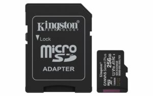 Kingston Technology microSDXC 256GB | Canvas Select Plus Gen3 | 150MB/s | A1 | + Adapter