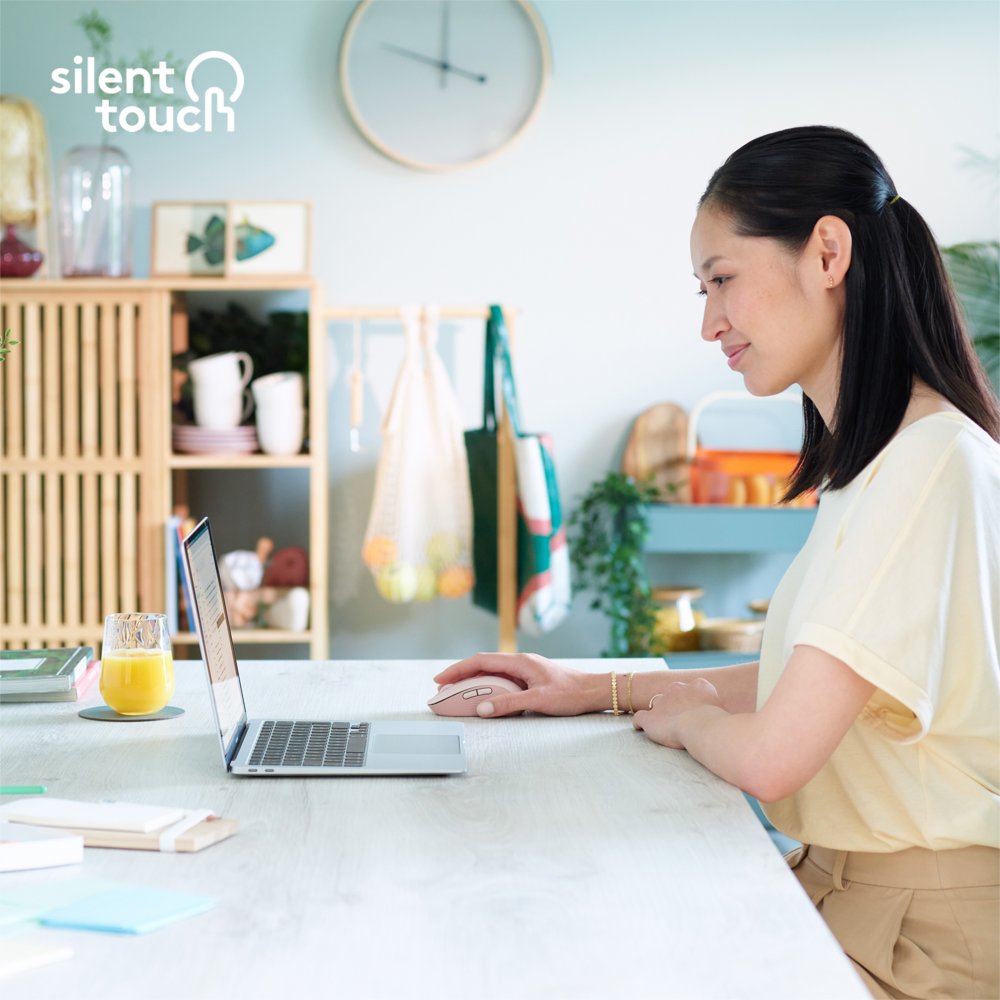 Logitech Signature M650 | Draadloze Muis | Rechtshandig | RF + Bluetooth | 2000 DPI | Roze - Afbeelding 5