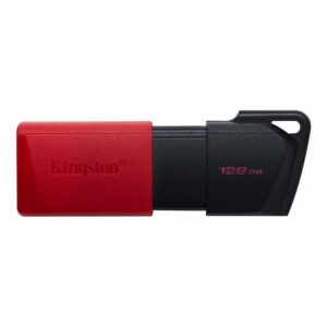 Kingston DataTraveler Exodia M | 128GB USB-A 3.2 Flash Drive | Zwart/Rood