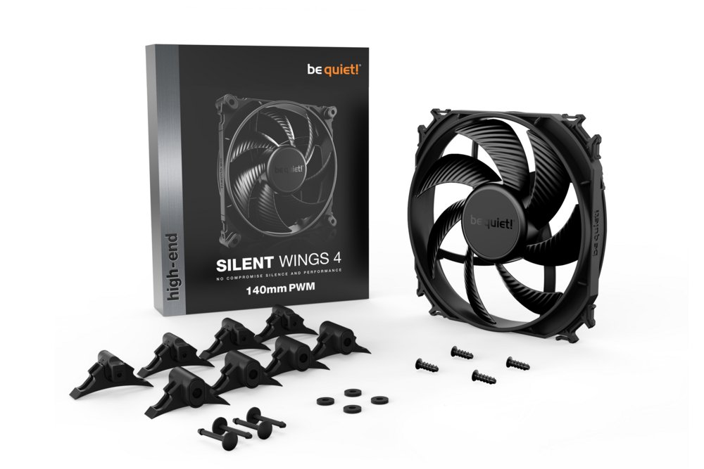 be quiet! Silent Wings 4 | 140mm PWM Behuizingsventilator | Zwart | Single Pack (1 stuk) - Afbeelding 5