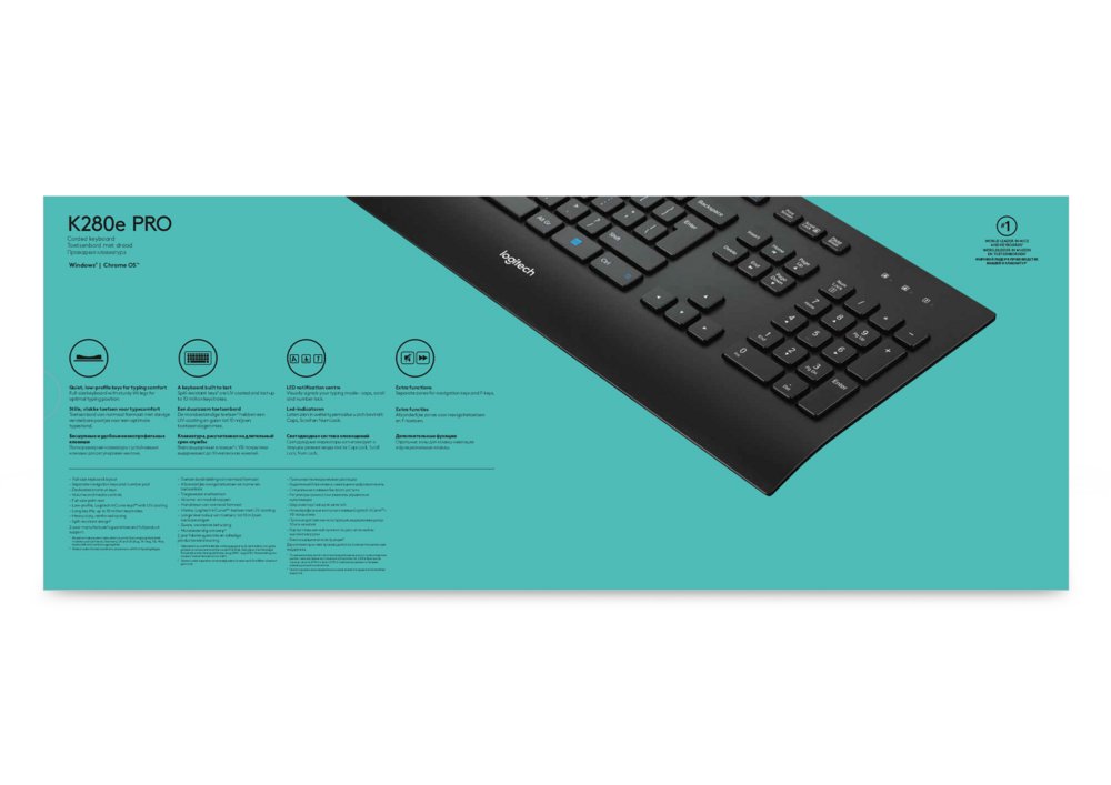 Logitech K280E OEM | Bedraad Toetsenbord | QWERTY - Afbeelding 11