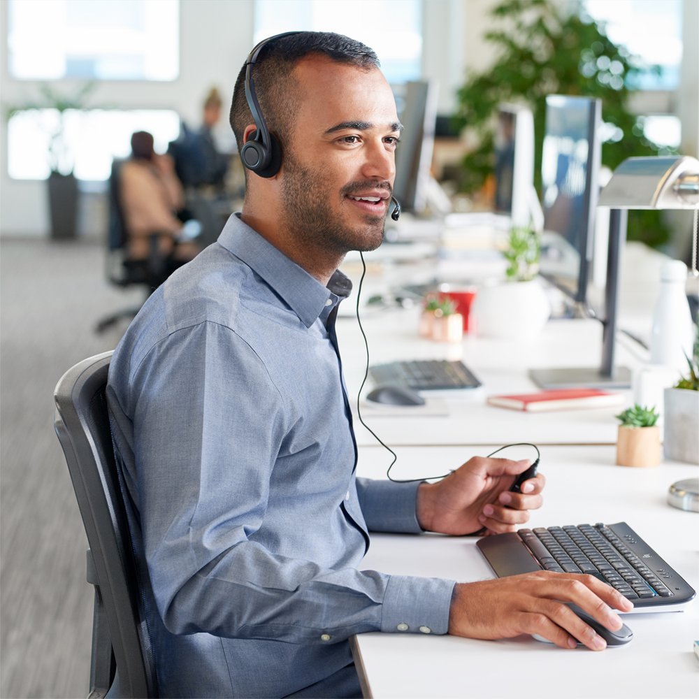 Logitech H960 | Bedrade On-ear Headset USB-A | Zwart - Afbeelding 7