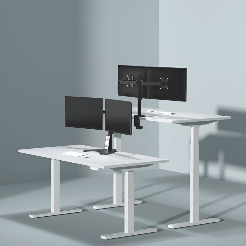 SBOX LCD-352/2-2 | Verstelbare Monitor-bureaubeugel | Tot 32" | Max 9kg | VESA 100x100 | 2 Monitoren - Afbeelding 9