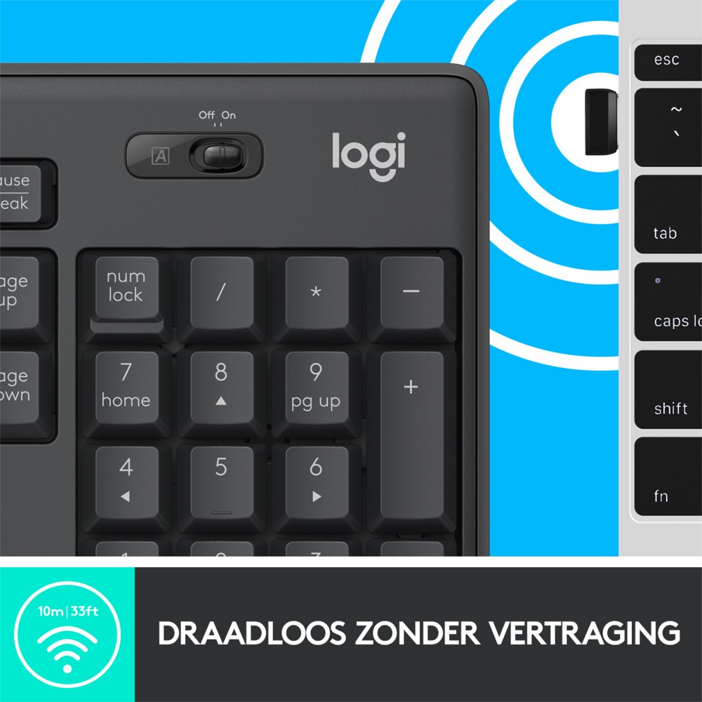 Logitech MK295 Silent | Draadloze Muis en Toetsenbordcombo | QWERTY - Afbeelding 11