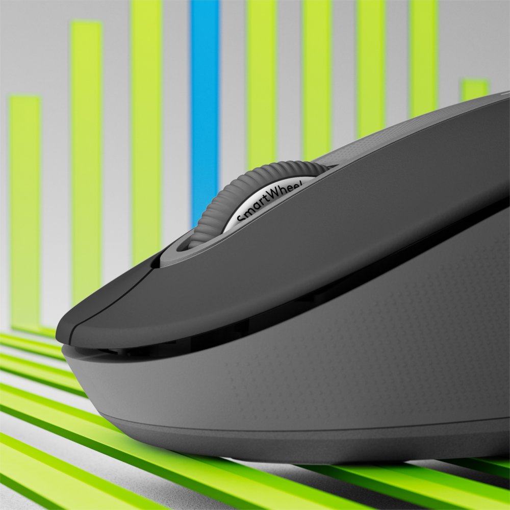 Logitech Signature M650 | Draadloze Muis | Linkshandig | RF + Bluetooth | 2000 DPI | Grafiet - Afbeelding 3