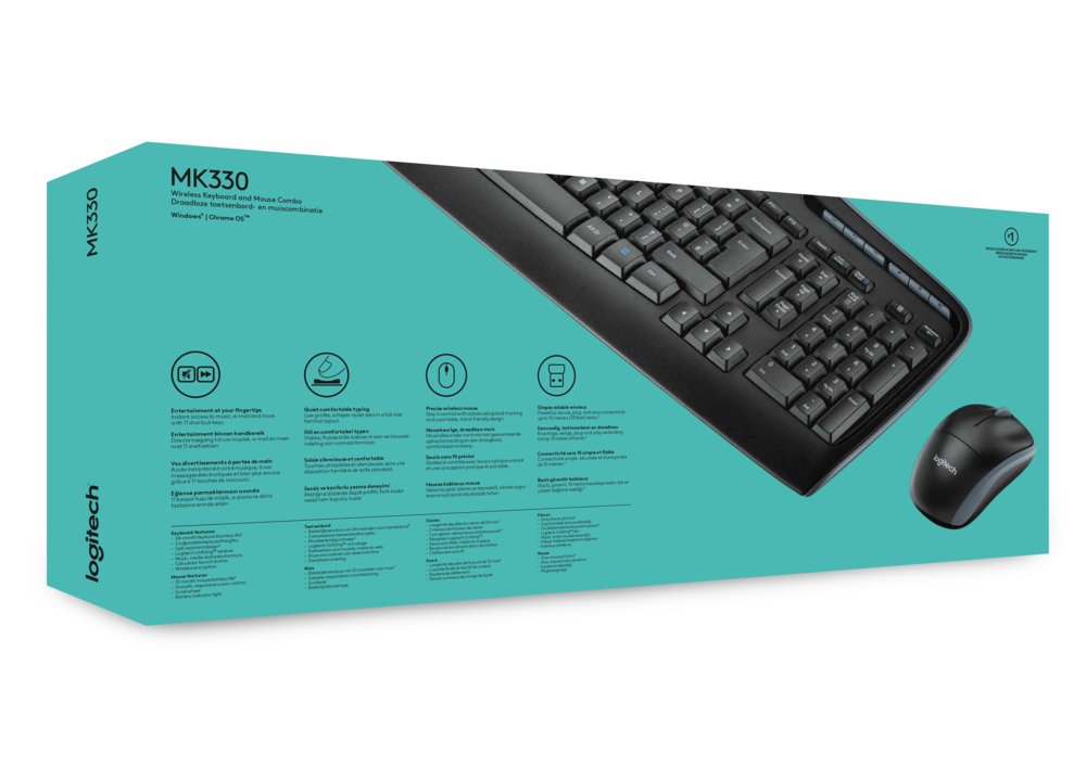 Logitech MK330 | Draadloze Muis en Toetsenbordcombo | QWERTY - Afbeelding 8
