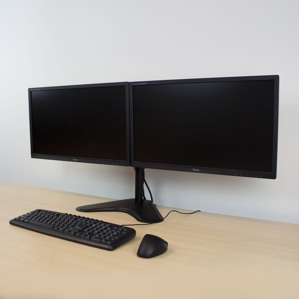 ACT AC8320 | Verstelbare Monitor-bureausteun | Tot 32" | Max 8kg | VESA 100x100 | 2 Monitoren - Afbeelding 4
