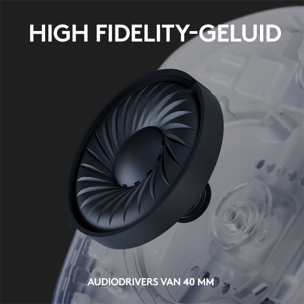 Logitech G G435 | Draadlooze Over-ear Gaming Headset | Bluetooth & USB-A Receiver | Wit/Lilac - Afbeelding 9