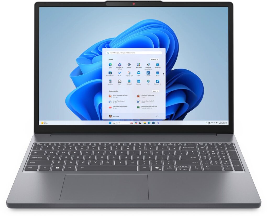 Lenovo IdeaPad 3 Slim 15ARP10 15.3'' WUXGA IPS 300 Nits AMD Ryzen 7-7735HS 16GB  DDR5-4800Mhz) 512GB USB-C Power + Charge Windows 11 Professional  Grey 2YW QWERTY Toetsenbord