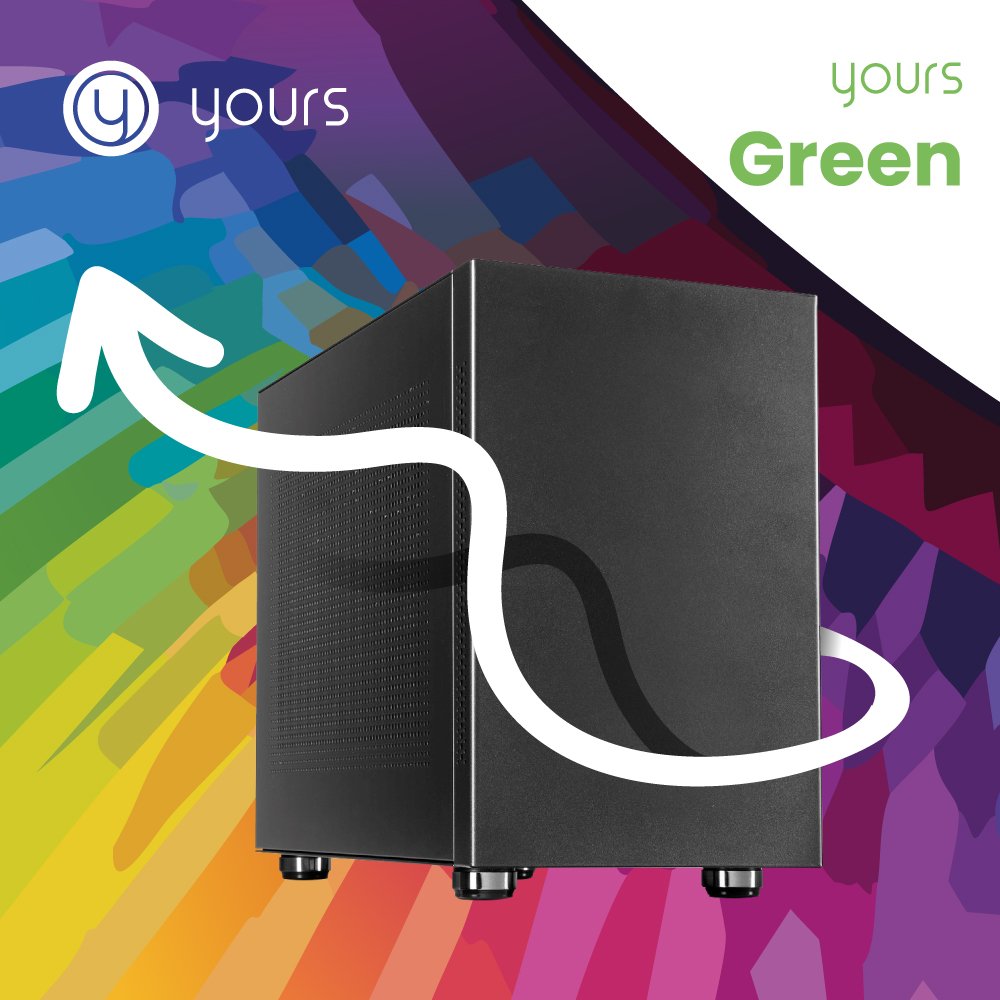 YOURS GREEN | AMD Ryzen 5 5500GT | 16GB RAM | 1TB SSD | HDMI | Windows 11 Professional | Small Form Factor Behuizing - Afbeelding 2