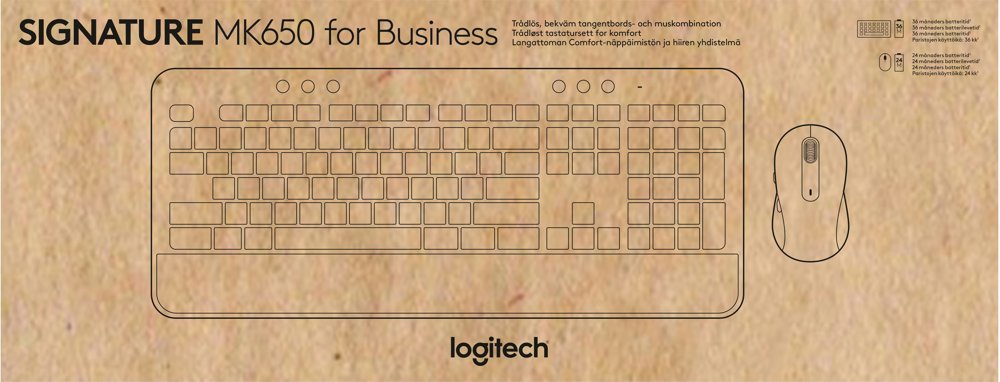 Logitech Signature MK650 Combo for Business | Draadloos Toetsenbord en Muis | Bluetooth & Logi Bolt | QWERTY - Afbeelding 5