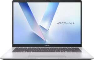 ASUS Vivobook M1405NAQ 14'' WUXGA 300 Nits IPS AMD Ryzen 5-1500 16GB DDR5 (1x Soldered + 1 x vrij) 512GB SSD USB-C DP W11 PRO Zilver Copilot+ 2YW