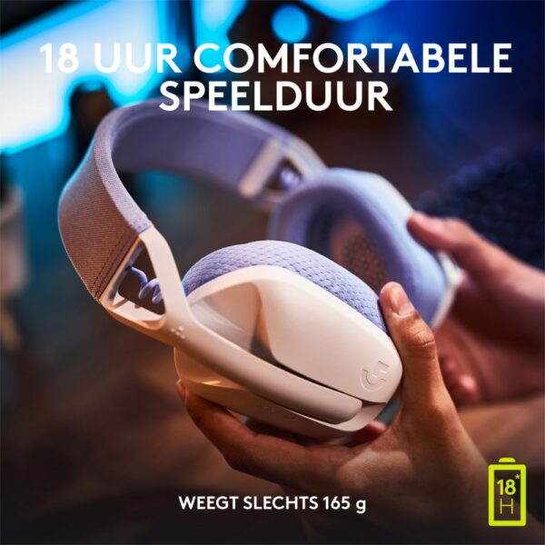 Logitech G G435 Headset Draadloos Hoofdband Gamen Bluetooth Wit - Afbeelding 20