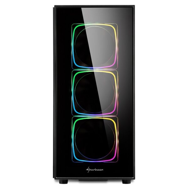 Sharkoon TG6 RGB Midi Tower Zwart - Afbeelding 3